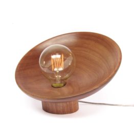 luminária em madeira égide lâmpada filamento