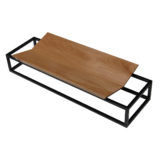 Fruteira Planar Plug Design em madeira e metal