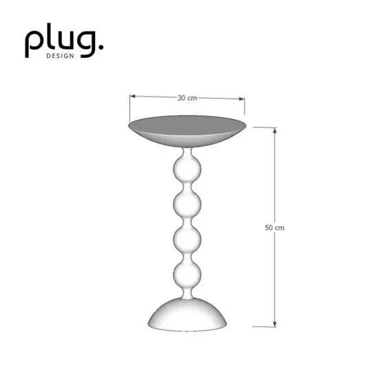 Dimensões mesa lateral laguna em madeira maciça plug design
