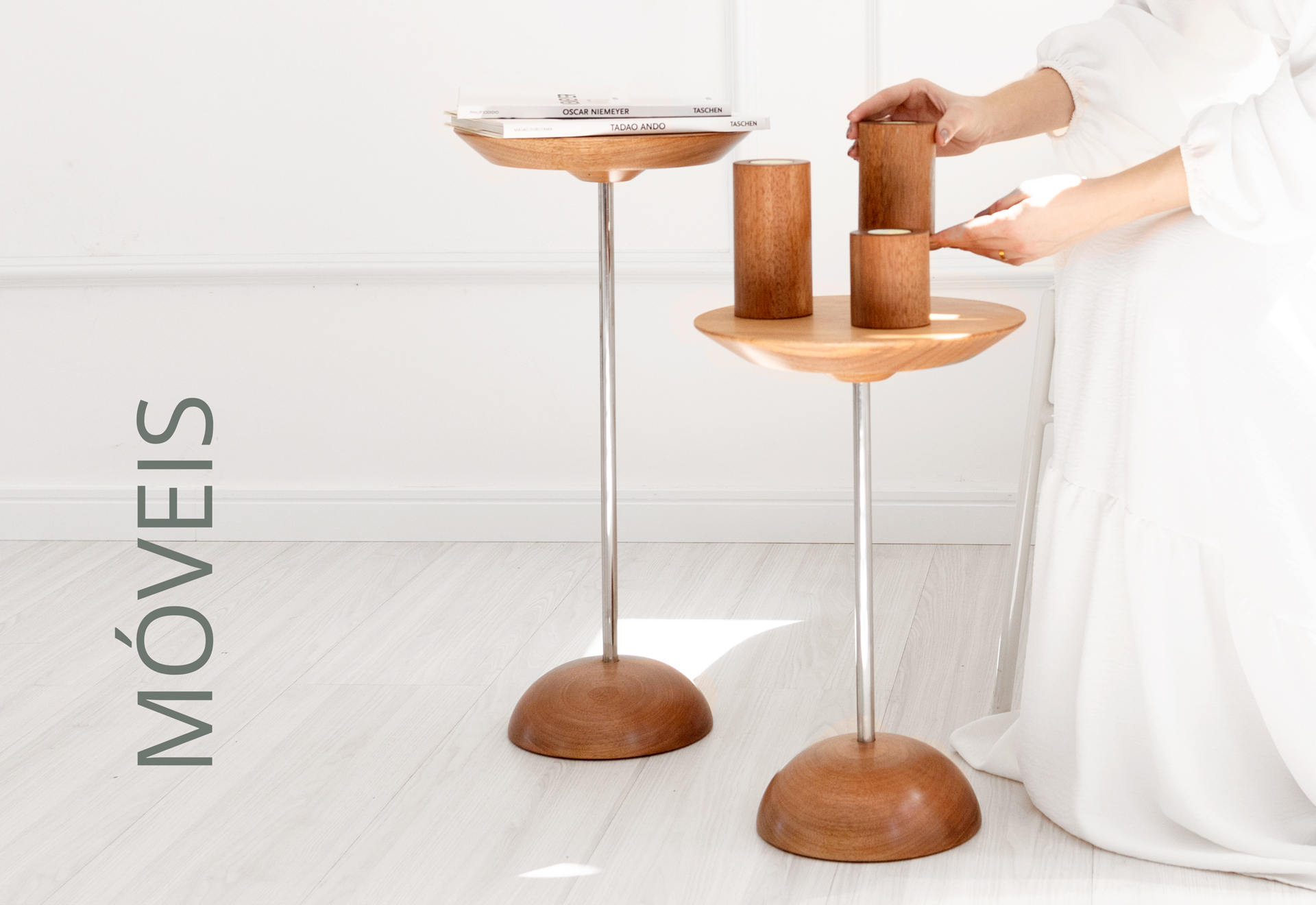 móveis plug design madeira maciça contemporâneo